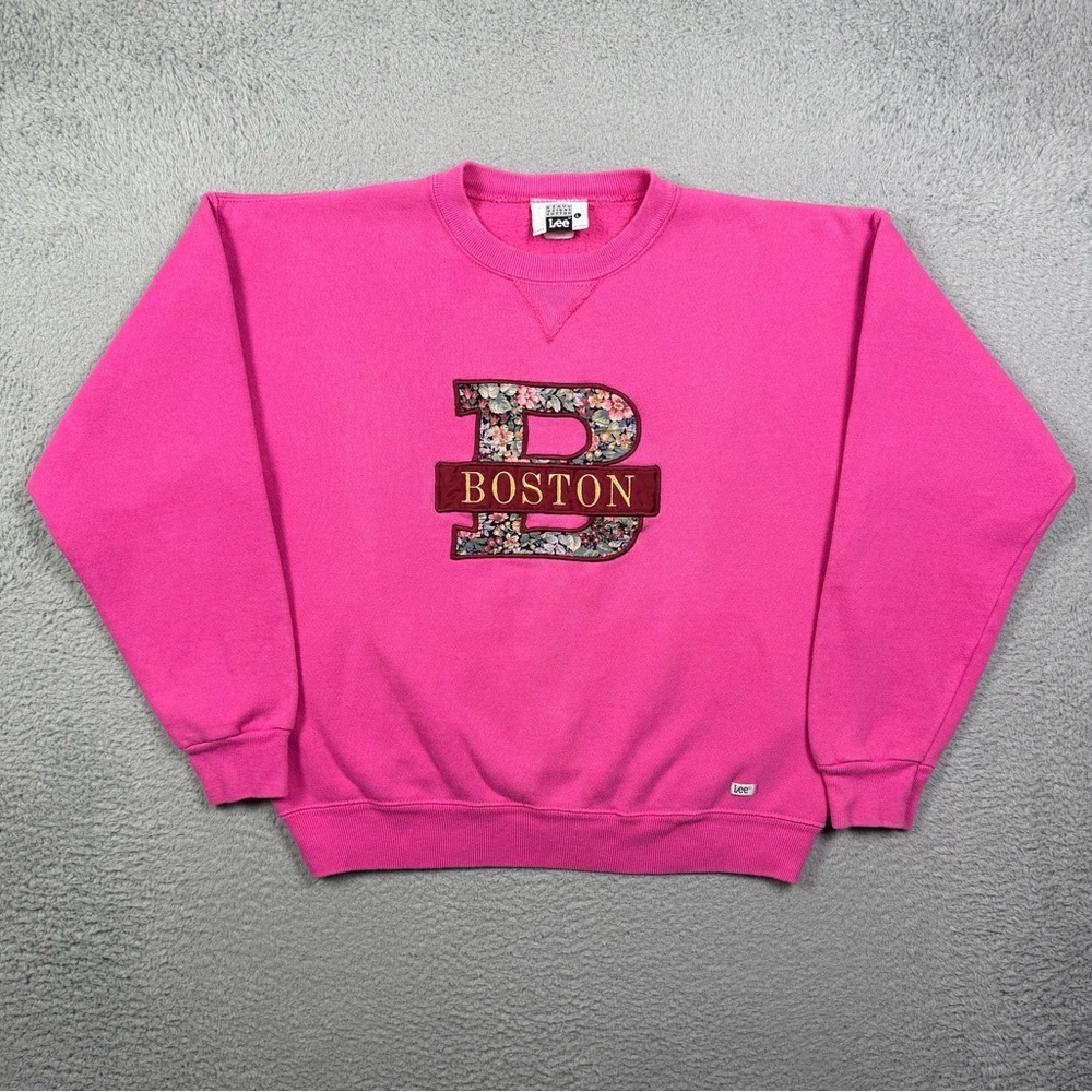 Vintage 90s Boston floral sweatshirt‎ - Picture 2 of 5